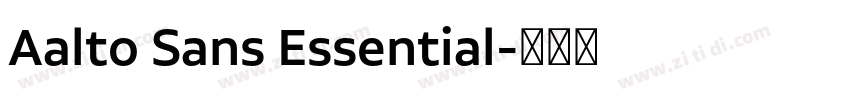Aalto Sans Essential字体转换 Aalto Sans Essential字体转换